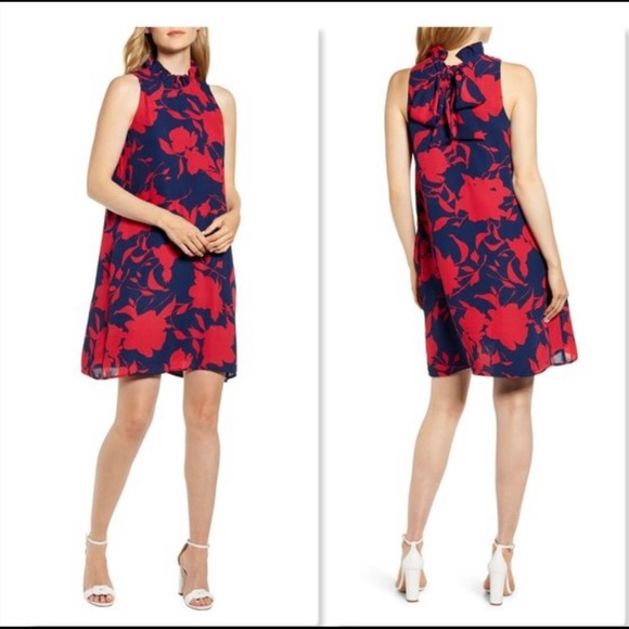 Gibson Dresses & Skirts - Gibson Cavallo Ruffle Neck Dress